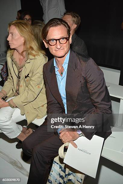 Hamish Bowles attends the Altuzarra during New York Fashion Week September 2016 at Spring Studios on September 11, 2016 in New York City.