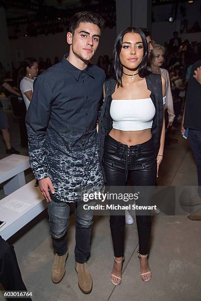 Singers Jack Gilinsky and Madison Beer attend the Erin Fetherston fashion show during September 2016 New York Fashion Week at The Gallery, Skylight...