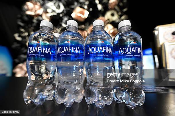 View of Aquafina on display at Skylight at Moynihan Station during New York Fashion Week: The Shows on September 11, 2016 in New York City.