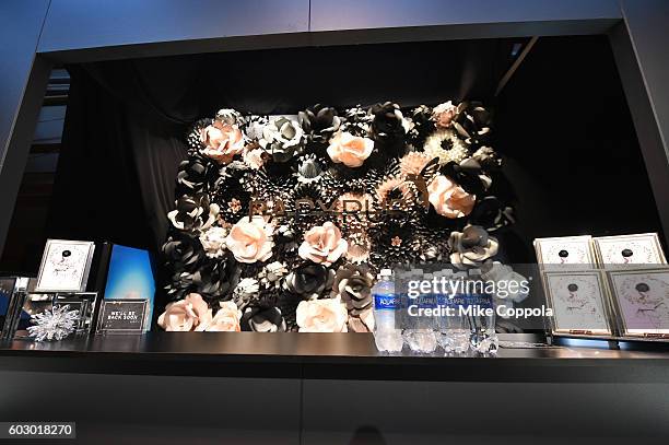 View of Papyrus and Aquafina on display seen around Skylight at Moynihan Station during New York Fashion Week: The Shows on September 11, 2016 in New...