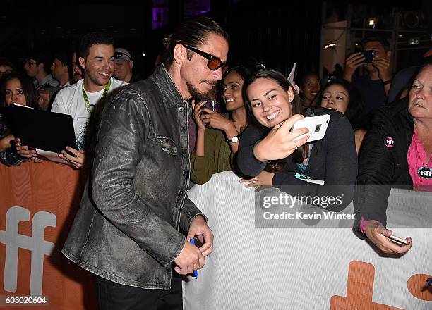 Musician Chris Cornell attends the "The Promise" premiere during the 2016 Toronto International Film Festival at Roy Thomson Hall on September 11,...