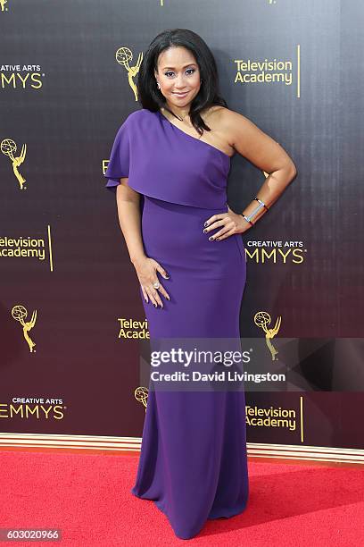 Actress Tracie Thoms attends the 2016 Creative Arts Emmy Awards Day 2 at the Microsoft Theater on September 11, 2016 in Los Angeles, California.