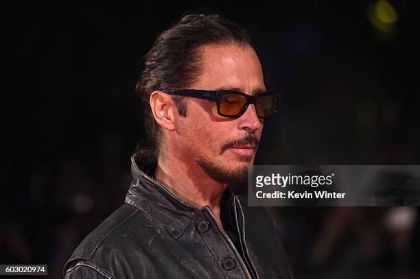 Musician Chris Cornell attends the "The Promise" premiere during the 2016 Toronto International Film Festival at Roy Thomson Hall on September 11,...