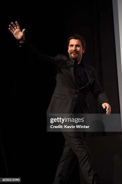 Actor Christian Bale attends the "The Promise" premiere during the 2016 Toronto International Film Festival at Roy Thomson Hall on September 11, 2016...