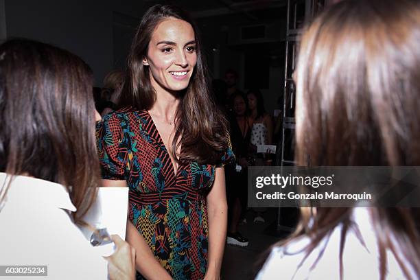 Chloe Gosselin, designer, at the Chloe Gosselin - Presentation - September 2016 - MADE Fashion Week at MADE at Milk Studios on September 11, 2016 in...