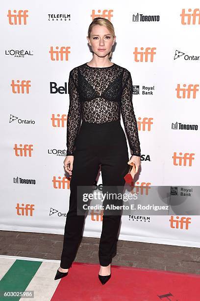 Actress Valorie Curry attends the "Blair Witch" premiere during the 2016 Toronto International Film Festival at Ryerson Theatre on September 11, 2016...