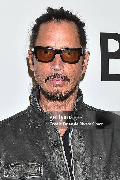 Musician Chris Cornell attends "The Promise" premiere during 2016 Toronto International Film Festival at Roy Thomson Hall on September 11, 2016 in...