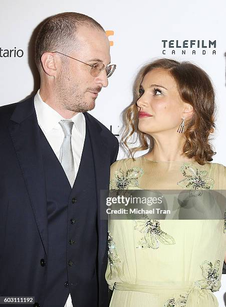 Darren Aronofsky and Natalie Portman arrive at the 2016 Toronto International Film Festival - "Jackie" premiere held at Winter Garden Theatre on...