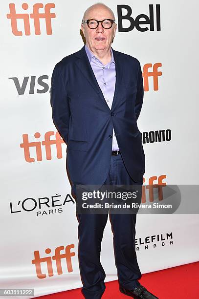 Director Terry George attends "The Promise" premiere during 2016 Toronto International Film Festival at Roy Thomson Hall on September 11, 2016 in...