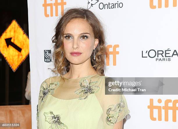 Natalie Portman arrives at the 2016 Toronto International Film Festival - "Jackie" premiere held at Winter Garden Theatre on September 11, 2016 in...