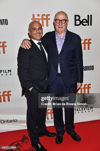 Producer Eric Esrailian and Director Terry George attend "The Promise" premiere during 2016 Toronto International Film Festival at Roy Thomson Hall...