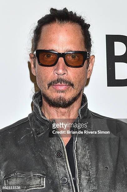 Musician Chris Cornell attends "The Promise" premiere during 2016 Toronto International Film Festival at Roy Thomson Hall on September 11, 2016 in...