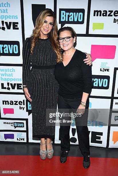 Pictured : Siggy Flicker and Caroline Manzo --