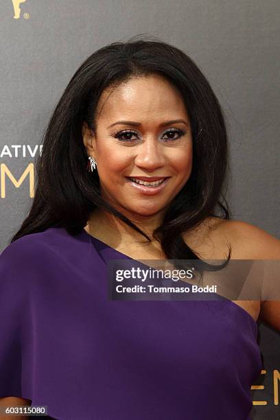 Tracie Thoms attends the 2016 Creative Arts Emmy Awards held at Microsoft Theater on September 11, 2016 in Los Angeles, California.