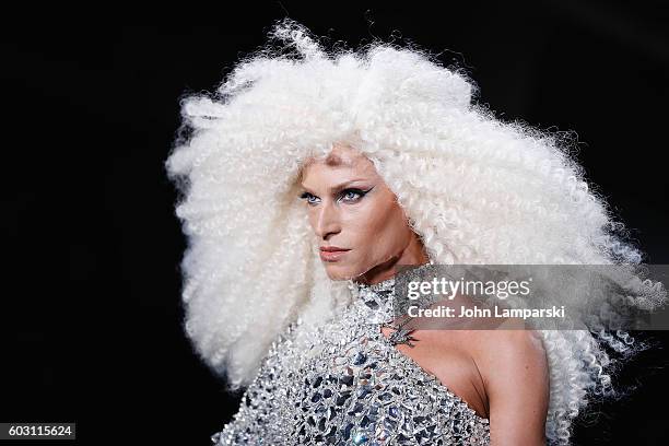 Designer Phillipe Blond walks the runway during the The Blonds show on September 2016 MADE Fashion Week at Milk Studios on September 11, 2016 in New...