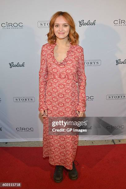 Actress Olivia Cooke attends the "Katie Says Goodbye" TIFF Party hosted by CIROC and Grolsch at Storys Building on September 11, 2016 in Toronto,...