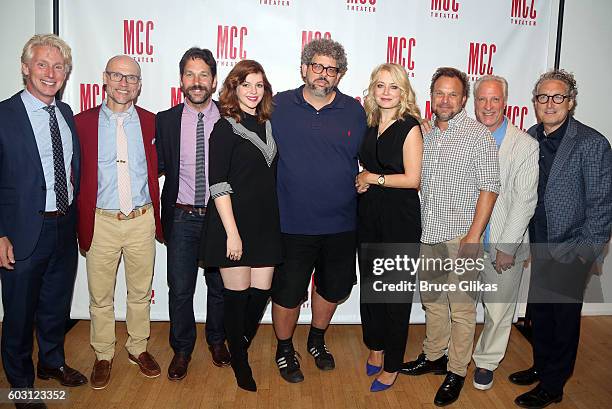 Theatre's Blake West, MCC Theatre's Will Cantler, Paul Rudd, Amber Tamblyn, Neil LaBute, Jennifer Mudge, Norbert Leo Butz, MCC Theatre's Robert...