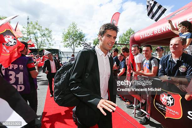 Yoann Gourcuff of Rennes during the french Ligue 1 match between Stade Rennais and SM Caen at Stade de la Route de Lorient on September 11, 2016 in...