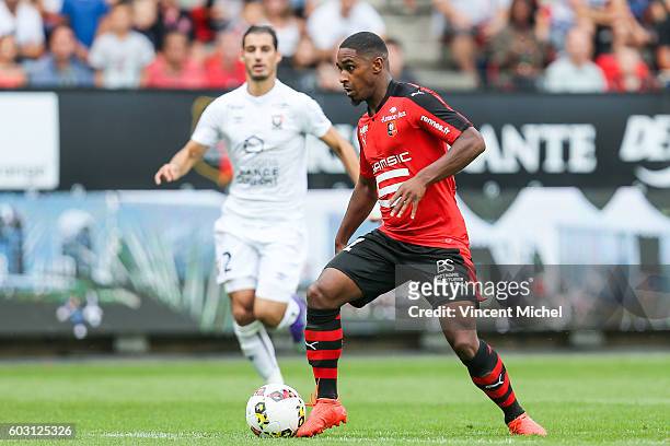 Wesley Said of Rennes during the french Ligue 1 match between Stade Rennais and SM Caen at Stade de la Route de Lorient on September 11, 2016 in...