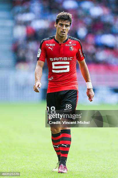 Yoann Gourcuff of Rennes during the french Ligue 1 match between Stade Rennais and SM Caen at Stade de la Route de Lorient on September 11, 2016 in...
