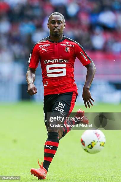 Wesley Said of Rennes during the french Ligue 1 match between Stade Rennais and SM Caen at Stade de la Route de Lorient on September 11, 2016 in...