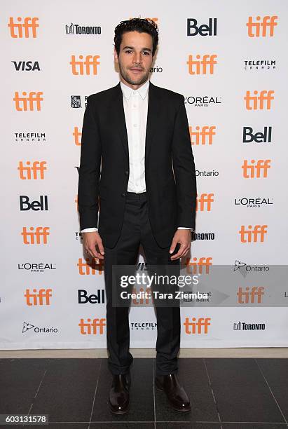 Actor Christopher Abbott attends the premiere for 'Katie Says Goodbye' during the 2016 Toronto International Film Festival at TIFF Bell Lightbox on...