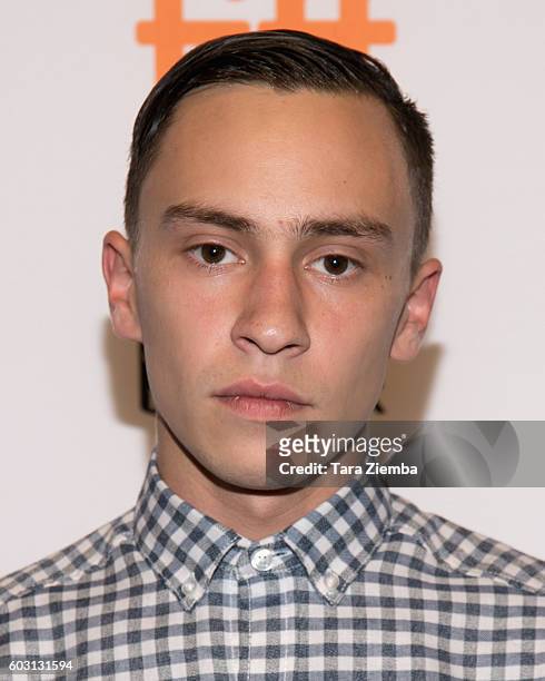 Actor Keir Gilchrist attends the premiere for 'Katie Says Goodbye' during the 2016 Toronto International Film Festival at TIFF Bell Lightbox on...