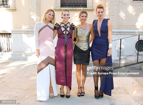 Claudia Osborne, Eugenia Osborne, Ana Cristina Portillo and Alejandra Osborne attend Teresa Roca de Togores y Ortiz and Francisco Landeta y Rospide's...