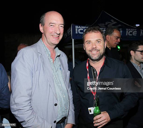 Tom O' Brian and Karl Zohrab attend Locarno's Late Drink At TIFF at Bovine on September 11, 2016 in Toronto, Canada.