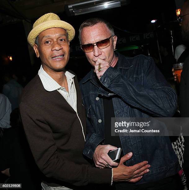 Tony Ramirez and Bruce LeBruce attend Locarno's Late Drink At TIFF at Bovine on September 11, 2016 in Toronto, Canada.