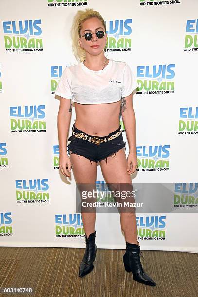 Lady Gaga visits "The Elvis Duran Z100 Morning Show" at Z100 Studio on September 12, 2016 in New York City.