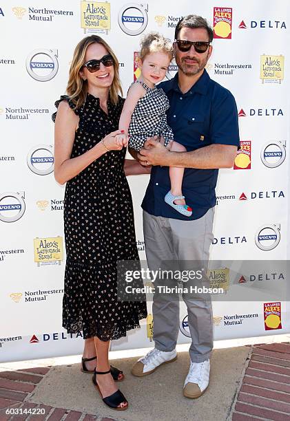 Molly McNearney, Jane Kimmel and Jimmy Kimmel attend the 7th annual L.A. Loves Alex's Lemonade at UCLA on September 10, 2016 in Los Angeles,...