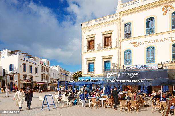 place moulay hasan, essaouira, morocco - essaouira stock pictures, royalty-free photos & images