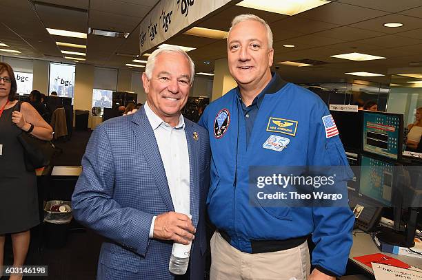 Former MLB player Bobby Valentine and Astronaut Michael Massimino attend Annual Charity Day hosted by Cantor Fitzgerald, BGC and GFI at BGC Partners,...