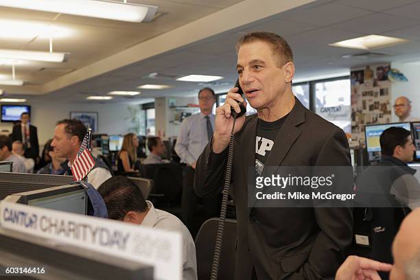 Actor Tony Danza attends the Annual Charity Day hosted by Cantor Fitzgerald, BGC and GFI at Cantor Fitzgerald on September 12, 2016 in New York City.