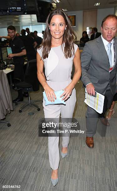 Pippa Middleton attends the BGC Annual Global Charity Day at Canary Wharf on September 12, 2016 in London, England.
