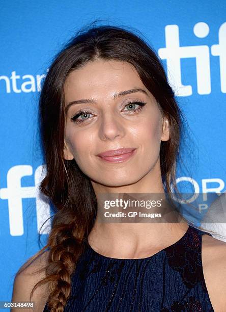 Actress Angela Sarafyan attends "The Promise" press conference during 2016 Toronto International Film Festival at TIFF Bell Lightbox on September 12,...