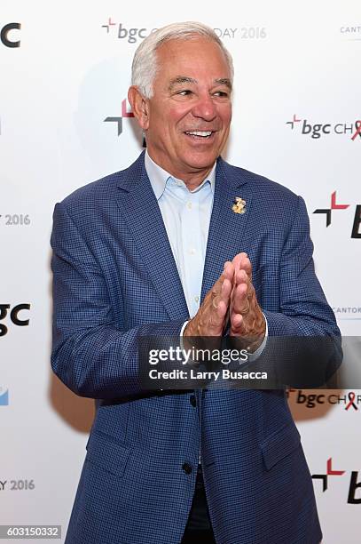 Former MLB player Bobby Valentine attends Annual Charity Day hosted by Cantor Fitzgerald, BGC and GFI at BGC Partners, INC on September 12, 2016 in...