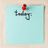 Today note on paper post it