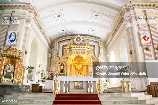 the cebu metropolitan cathedral (cebu city, philippines) - joemill flordelis stock pictures, royalty-free photos & images