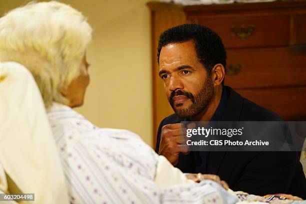 Nichelle Nichols and Kristoff St. John on the 11,000th episode of the CBS series THE YOUNG AND THE RESTLESS airing on September 1, 2016. THE YOUNG...