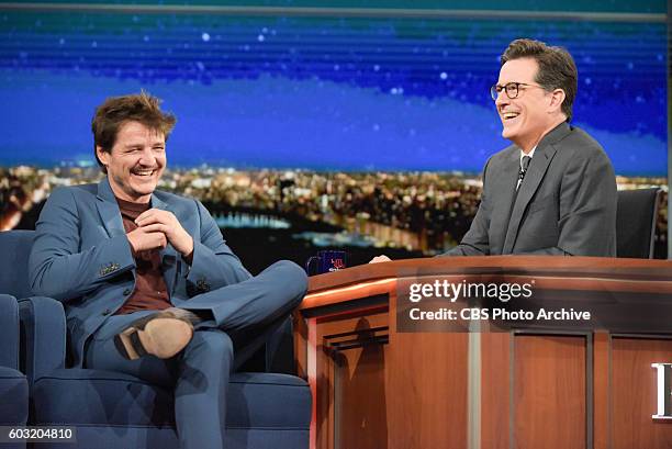 The Late Show With Stephen Colbert: With Guest Pedro Pascal during Monday's 8/29/16 taping in New York.