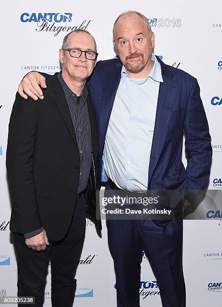 Steve Buscemi and Louis C.K. Attend the Annual Charity Day hosted by Cantor Fitzgerald, BGC and GFI at Cantor Fitzgerald on September 12, 2016 in New...