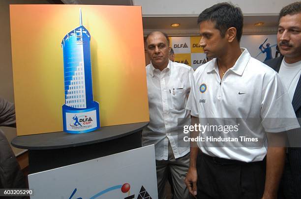 Cricket - RAHUL DRAVID AND SHAILENDRA SINGH.