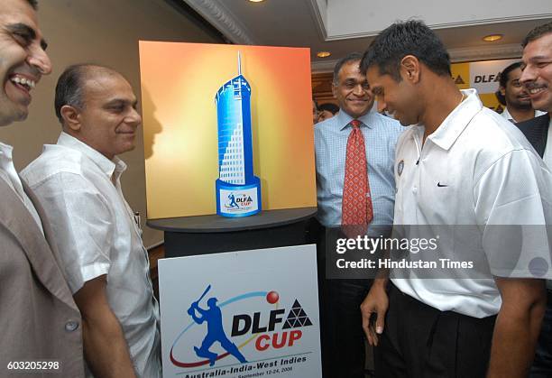 Cricket - RAHUL DRAVID AND SHAILENDRA SINGH.