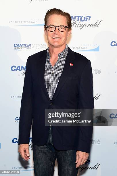 Actor Kyle MacLachlan attends the Annual Charity Day hosted by Cantor Fitzgerald, BGC and GFI at Cantor Fitzgerald on September 12, 2016 in New York...