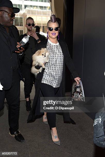 Kelly Osbourne is seen during New York Fashion Week: The Shows at Skylight at Moynihan Station on September 12, 2016 in New York City.