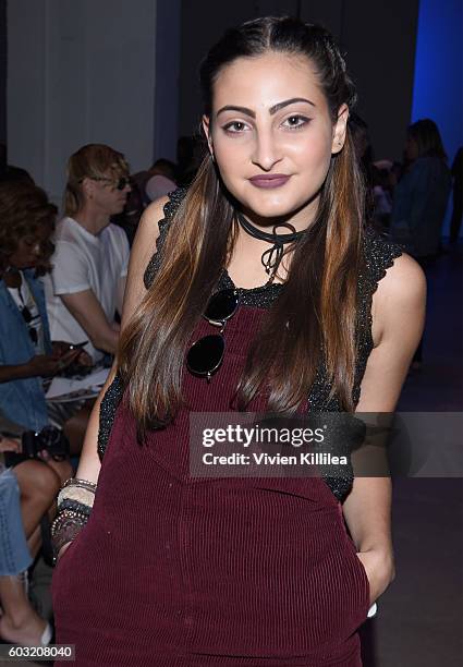 Alanna Martine attends the Irina Vitjaz fashion show during New York Fashion Week: The Shows September 2016 at The Gallery, Skylight at Clarkson Sq...