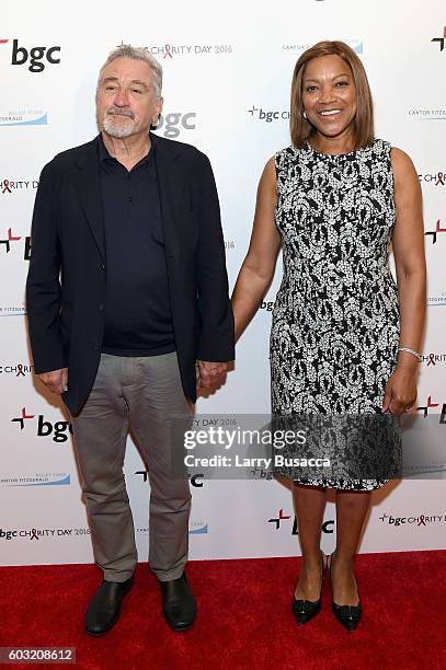 Actor Robert De Niro and Grace Hightower attend Annual Charity Day hosted by Cantor Fitzgerald, BGC and GFI at BGC Partners, INC on September 12,...
