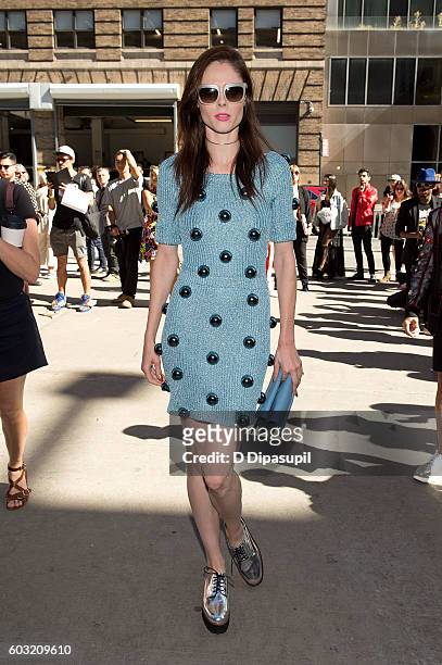 Coco Rocha poses during New York Fashion Week: The Shows at Skylight at Moynihan Station on September 12, 2016 in New York City.